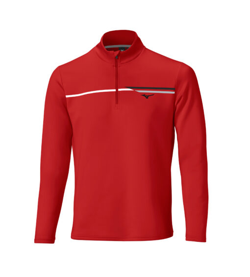 Mizuno Breeze T-Stripe 1/4 Zip Red